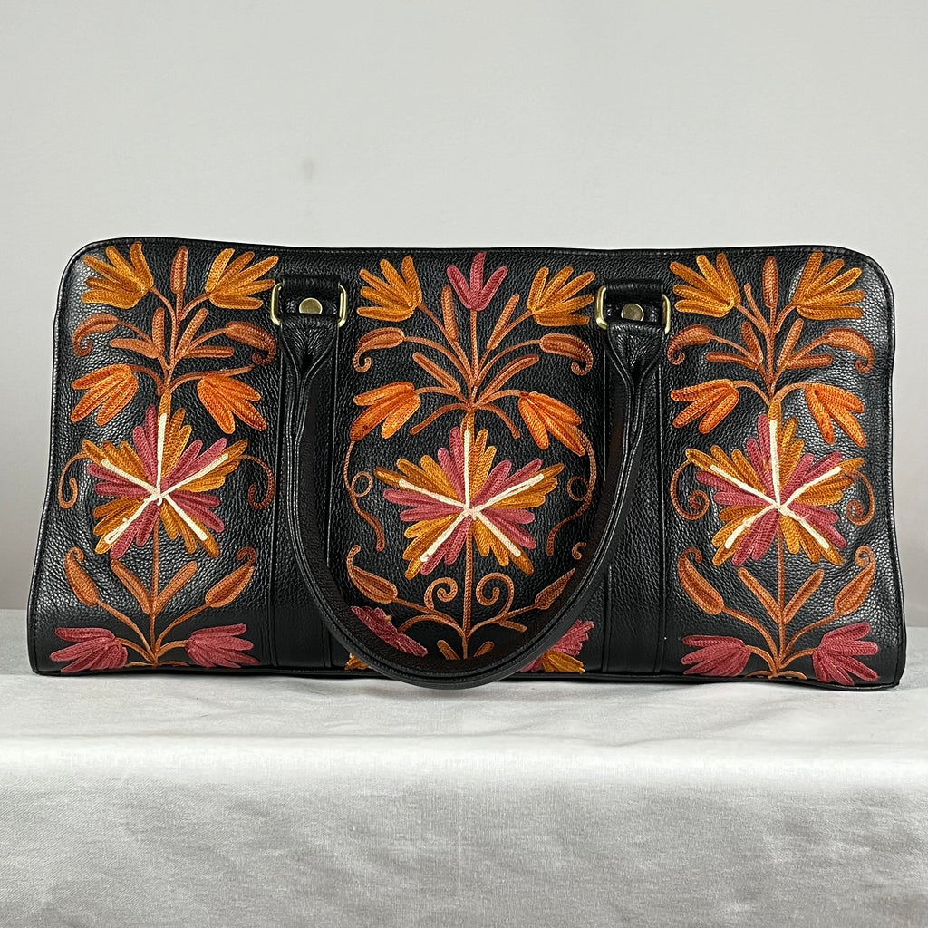 Travel Bag Cow Leather - Black