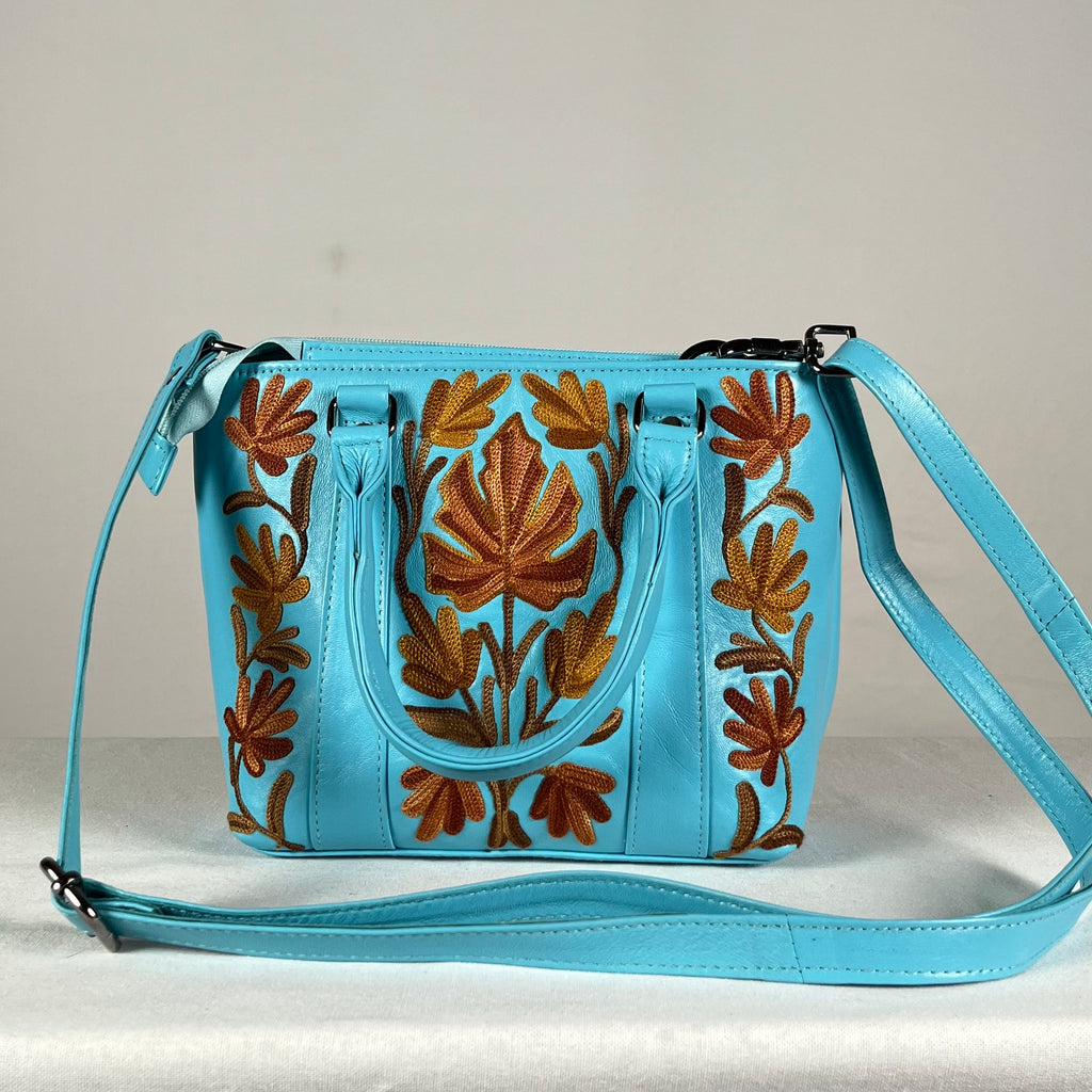 Tote Bag – Sheep Leather (Blue)