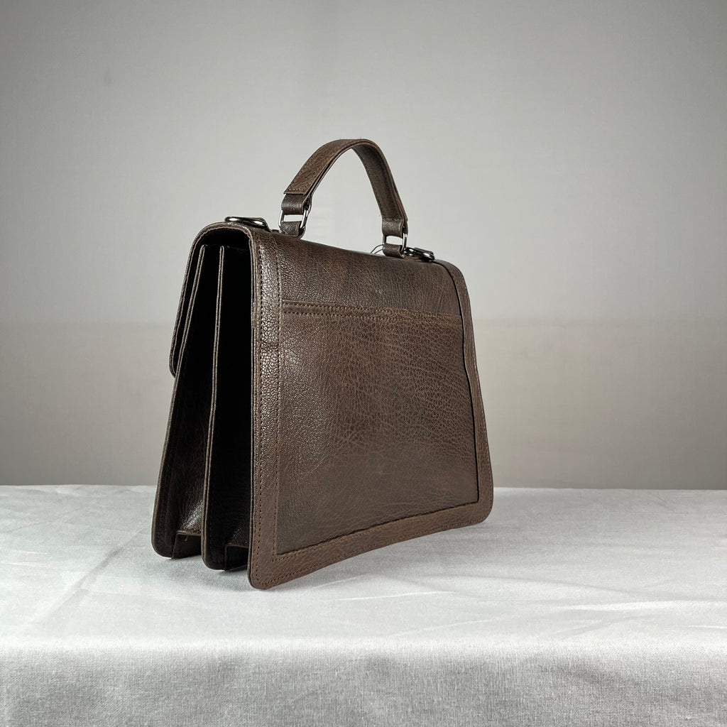 Epswift Kelly Hand embroiderd Bag - Brown