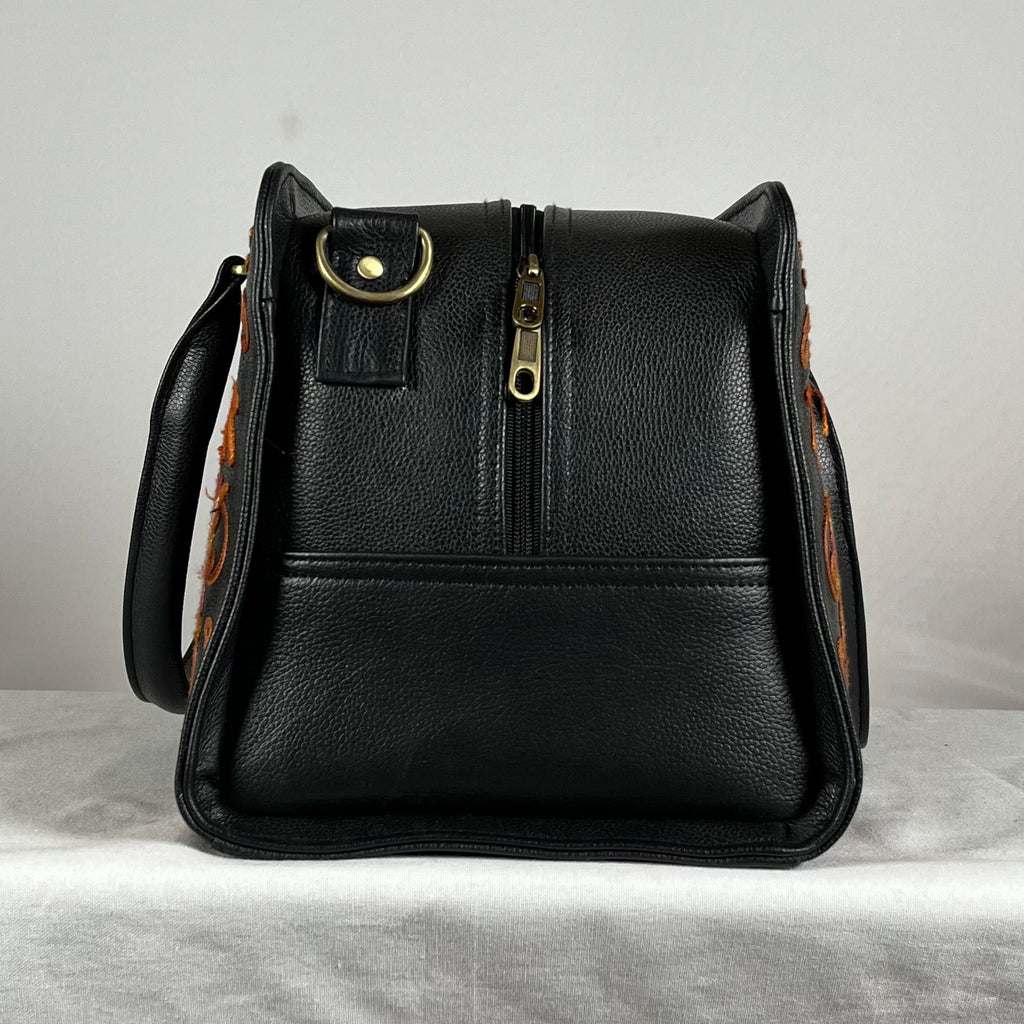 Travel Bag Cow Leather - Black
