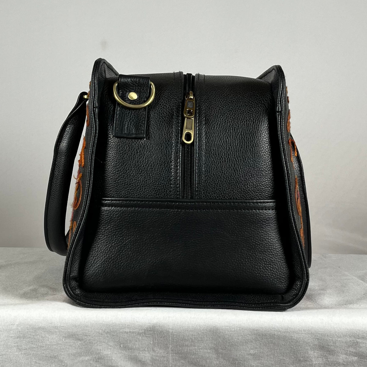 Travel Bag Cow Leather - Black