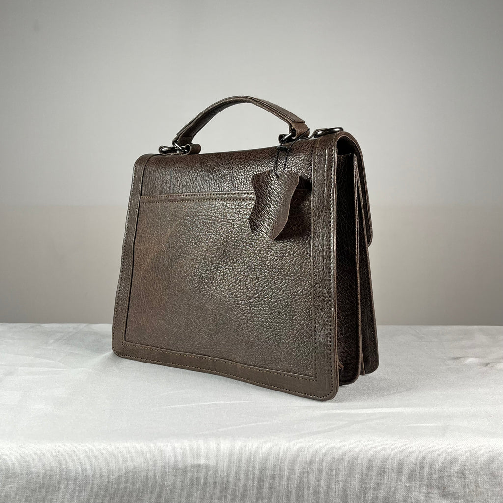 Epswift Kelly Hand embroiderd Bag - Brown