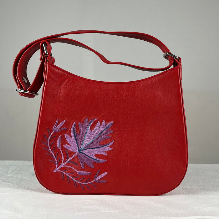 Saddle Bag Sheep Leather – Red
