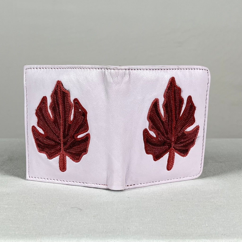 Sheep Leather Fold wallet - White