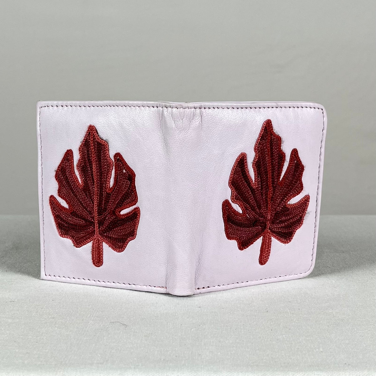 Sheep Leather Fold wallet - White