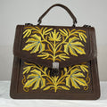 Epswift Kelly Hand embroiderd Bag - Brown