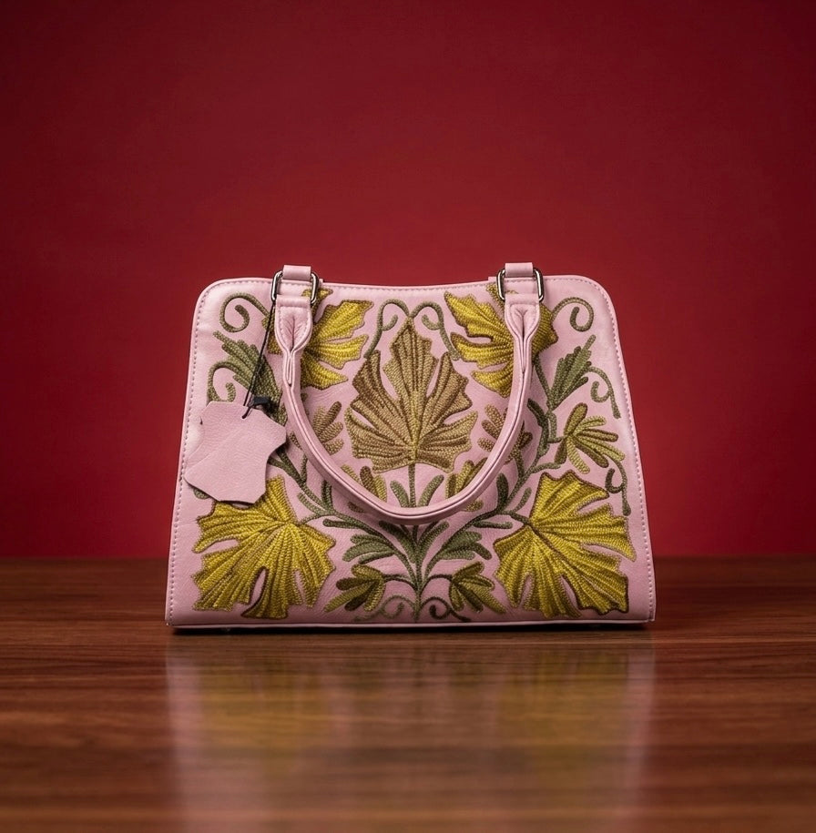 Sheep Leather Sling Bag – (Pink)