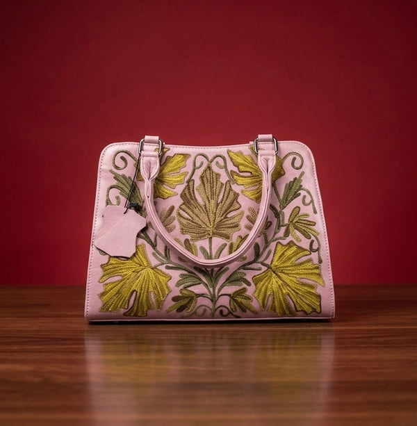 Sheep Leather Sling Bag – (Pink)