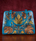 Sheep Leather Sling Bag – (Turquoise Blue)