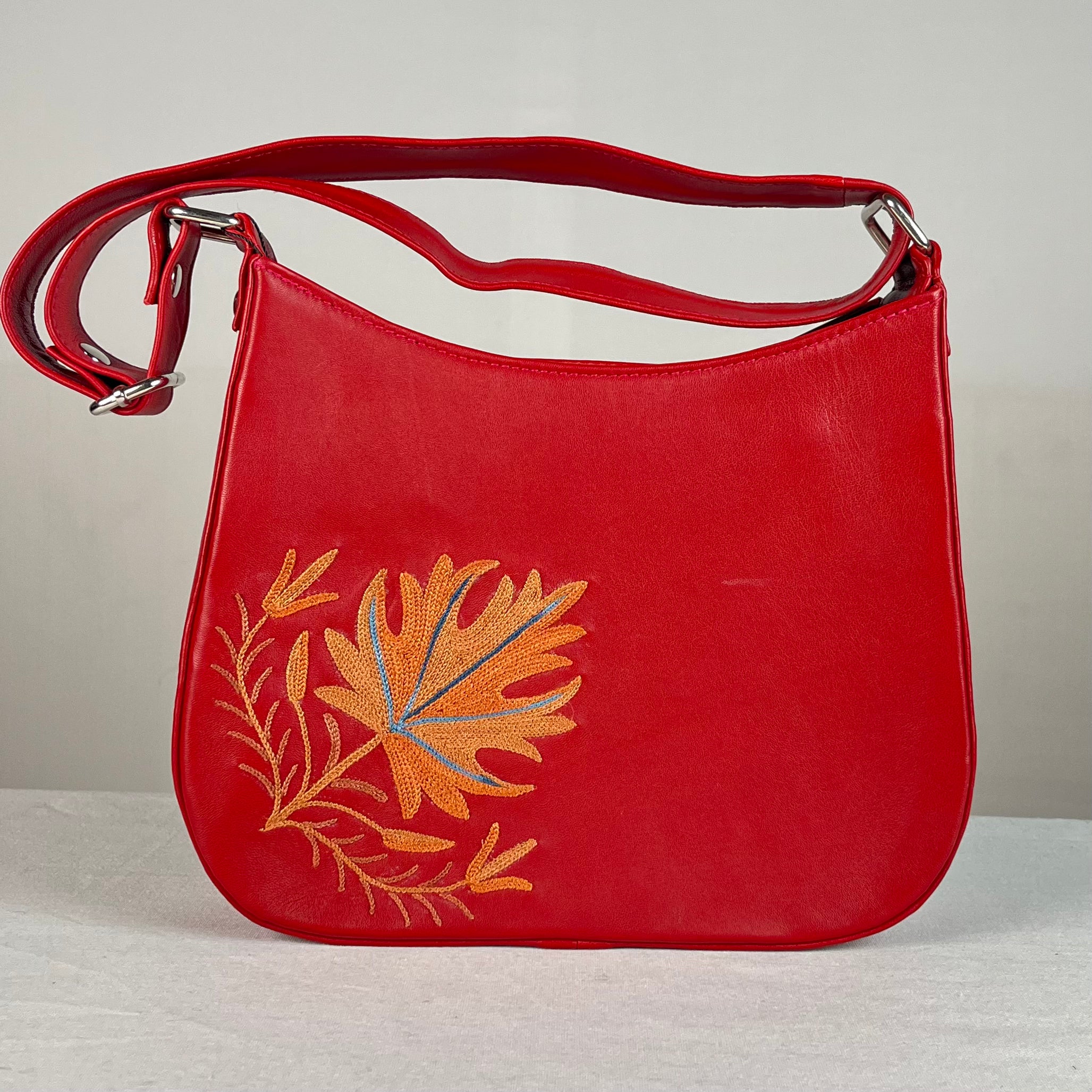 Saddle Bag Sheep Leather – Red