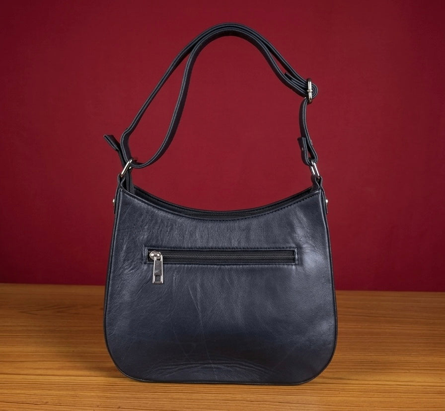 Saddle Bag Sheep Leather – (Black)