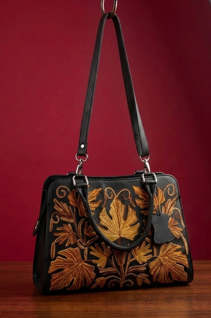 Sidemagnet Bag Full Grain Real Buffalo Leather (Black)