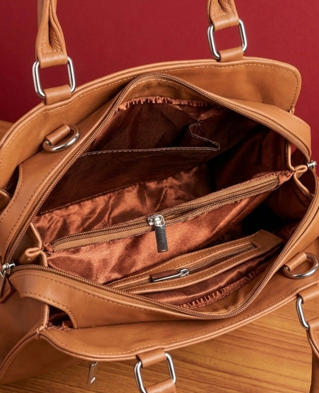 Buffalo Leather Sling Bag – (Brown)