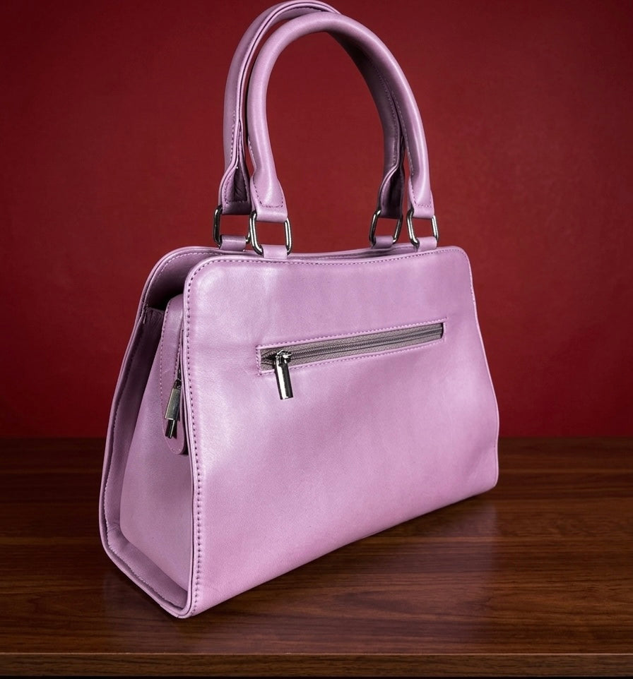 Sheep Leather Sling Bag – (Pink)