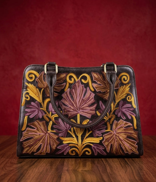 Sheep Leather Sling Bag – (Dusty Mehndi brown)