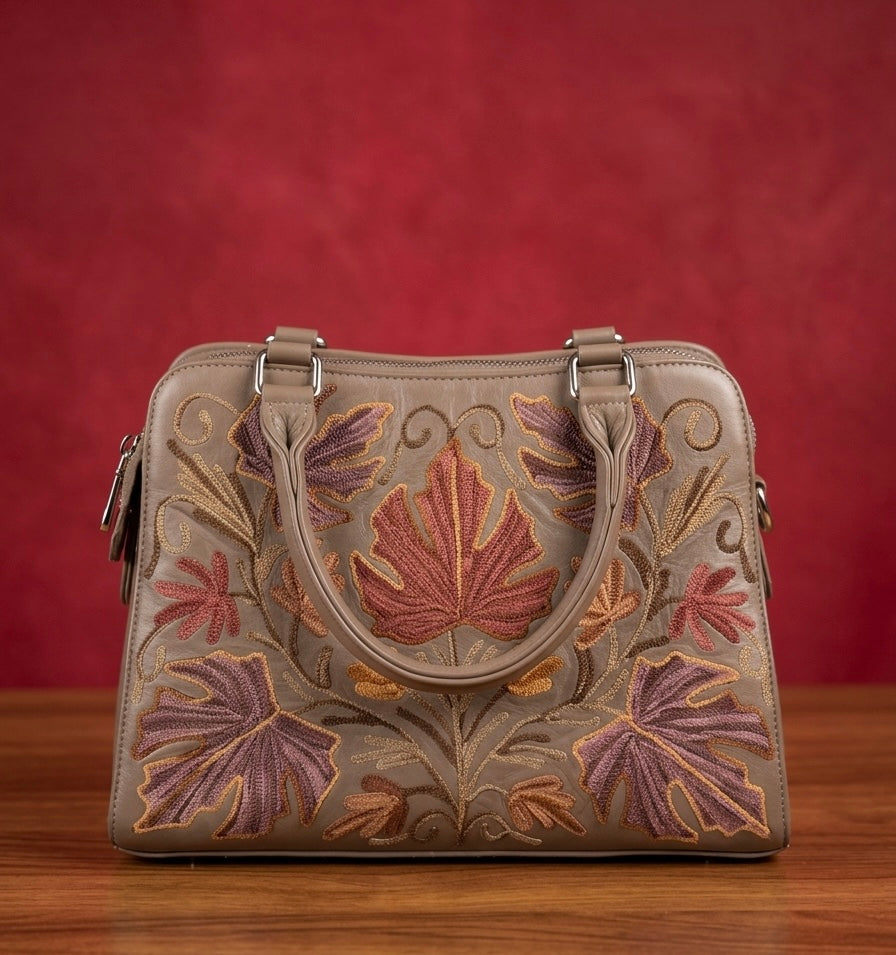 Sheep Leather Sling Bag – (Taupe)