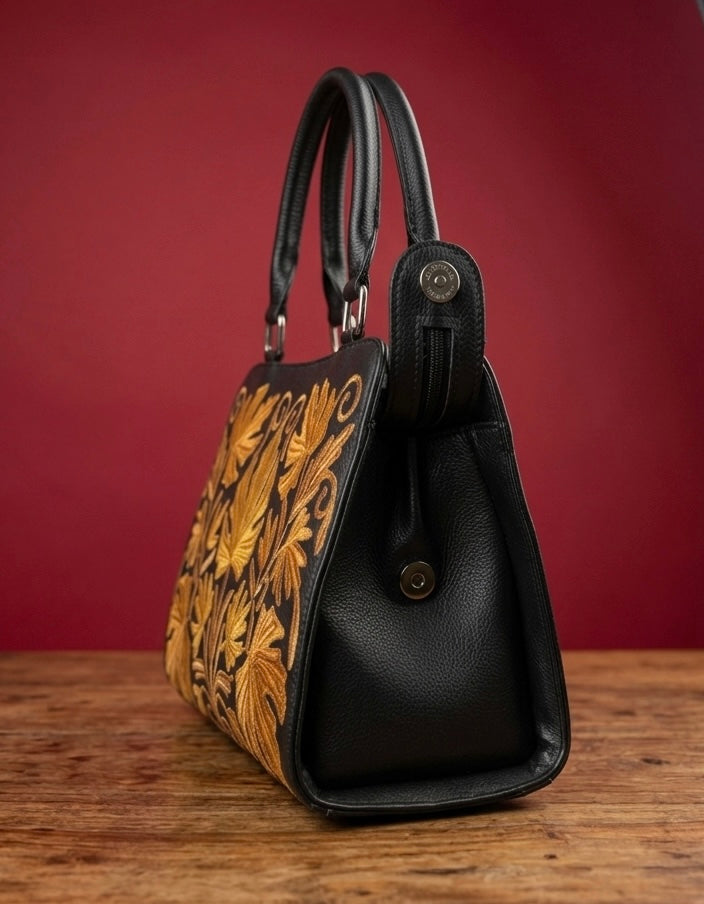 Sidemagnet Bag Full Grain Real Buffalo Leather (Black)