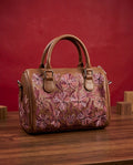 Mini Duffle Bag Full Grain Real Sheep leather (Brown)