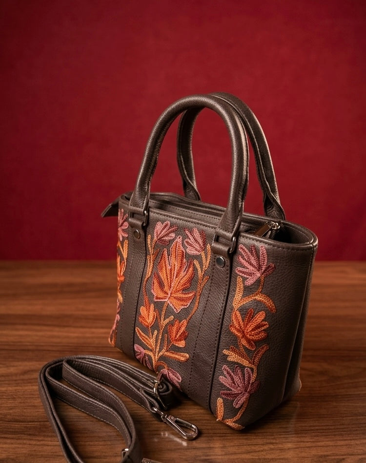 Tote Bag Buffalo Leather – (Dark Brown)