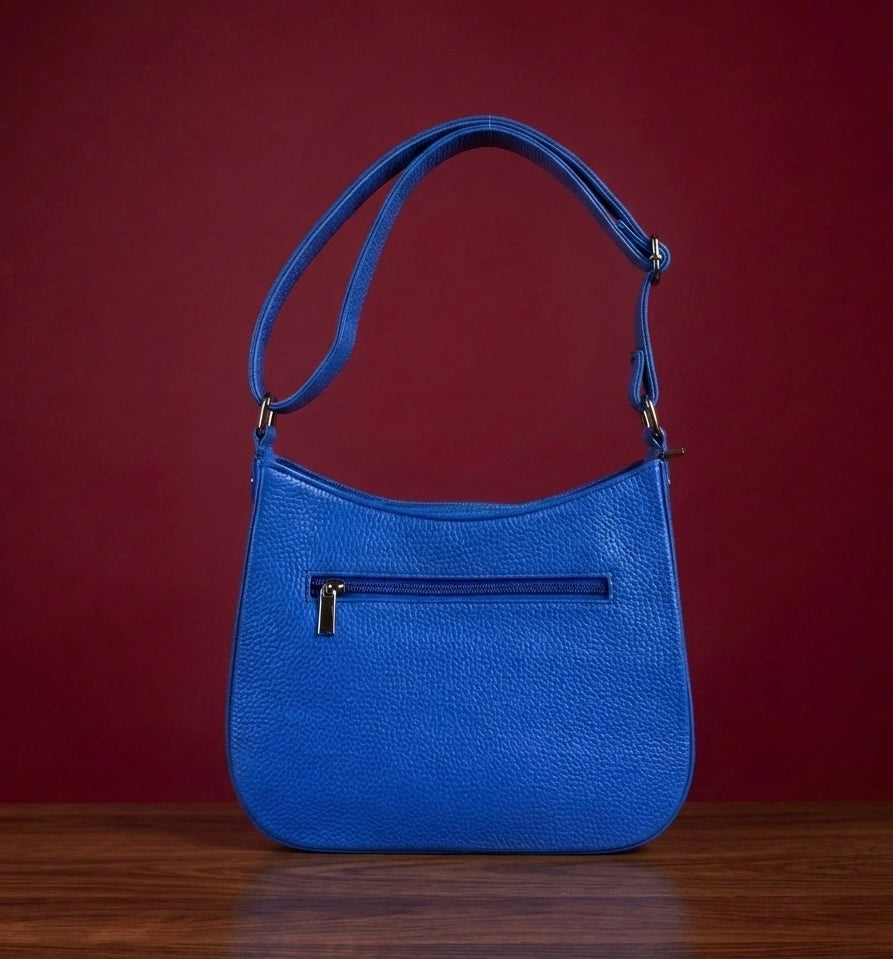 Saddle Bag Buffalo Leather – (Blue)