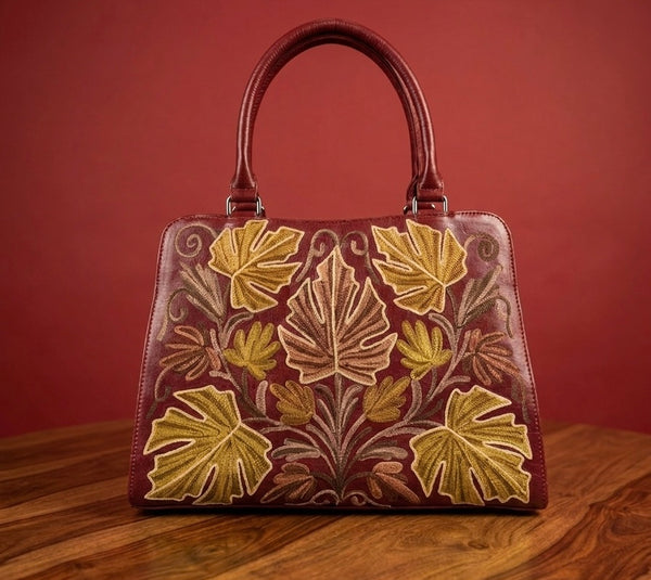 Buffalo Leather Sling Bag –  (Maroon)
