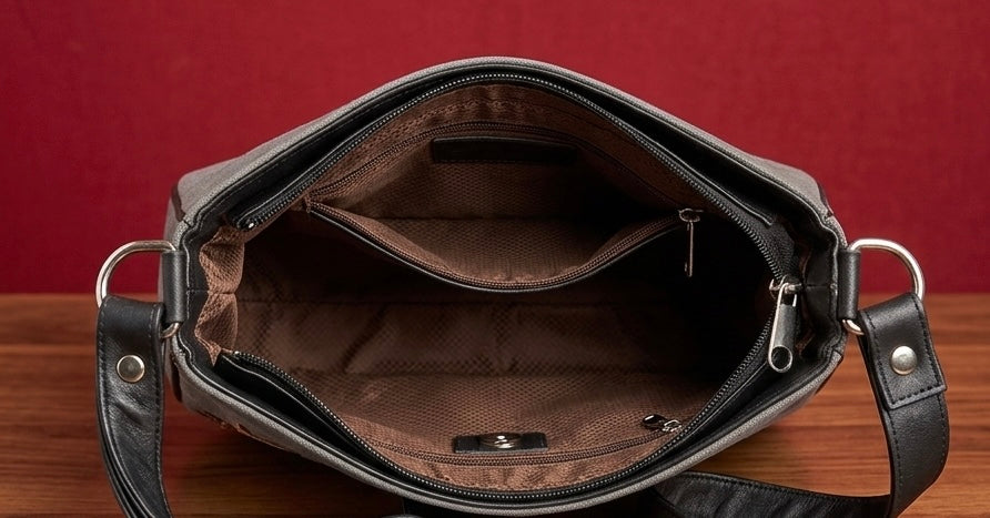 Saddle Bag Sheep Leather – (Black)