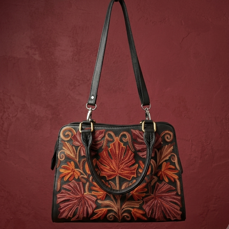 Sidemagnet Bag Full Grain Real sheep Leather (Black)