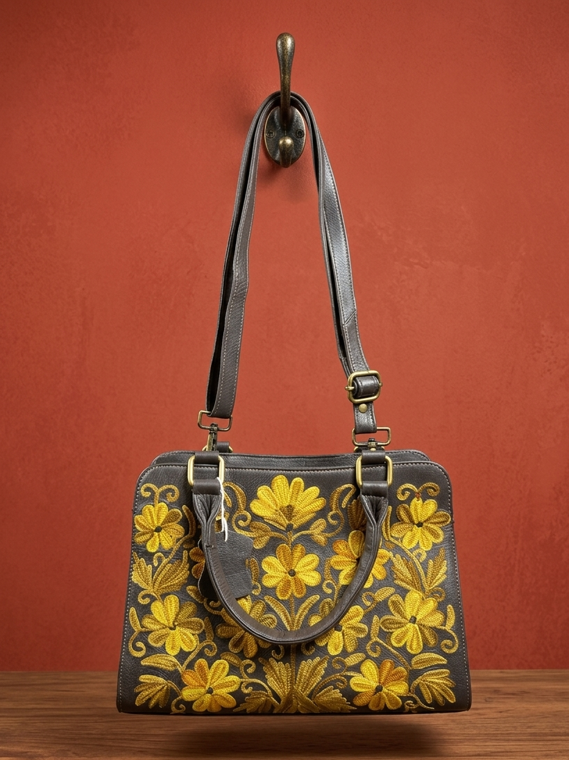 Sidemagnet Bag Full Grain Real sheep Leather (tan Brown)