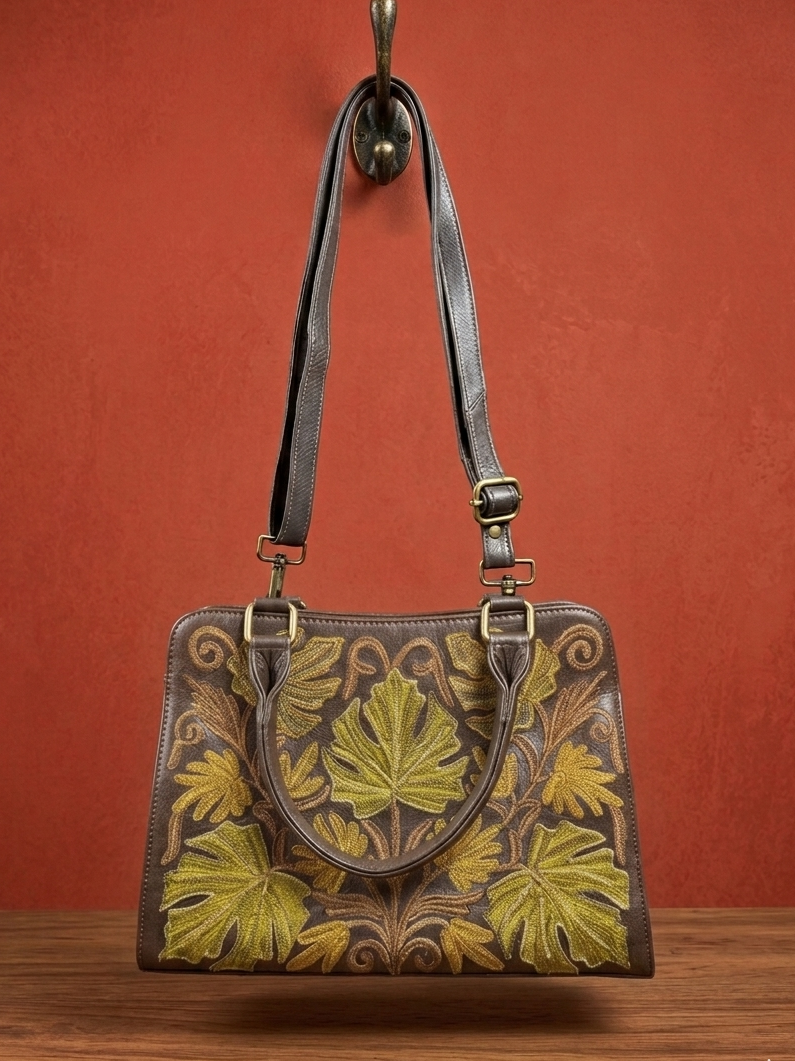 Sidemagnet Bag Full Grain Real sheep Leather (tan Brown 2)